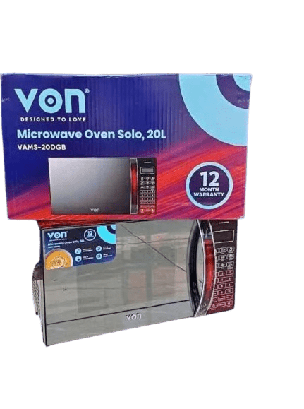 Von VAMS-20DGB 20L Microwave Oven Solo – Black